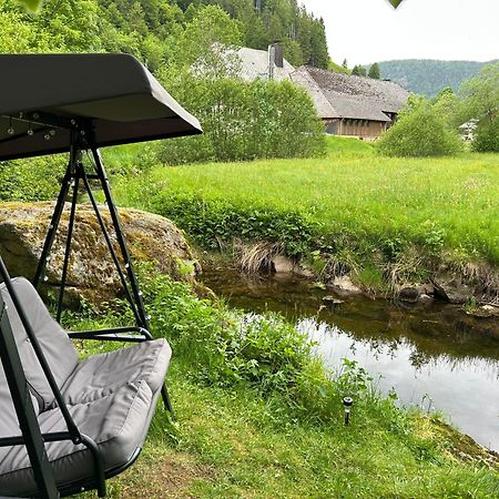 Naturidyll Am Fluss - Ferienhaus Albmatte - Grosser Garten Zum Grillen Und Entspannen-Direkt Neben Dem Radon Revitalbad Mit Sauna Und Thermalbecken St. Blasien Exterior foto